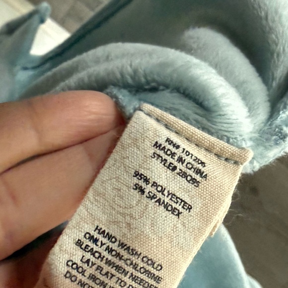 Soft Surroundings|Soft teddy button down shirt jacket (shacket) in blue•••Size L - Picture 12 of 15